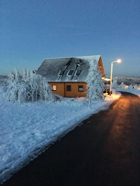 Holzblockhaus Magdalena Villa Altenberg Bagian luar foto